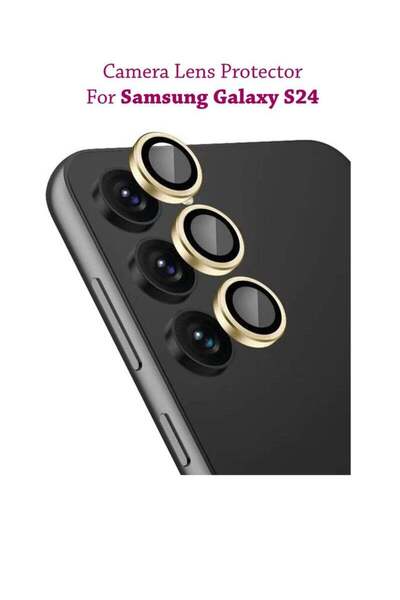 Generic Samsung Galaxy S24 For Camera Lens Screen Protector - Gold
