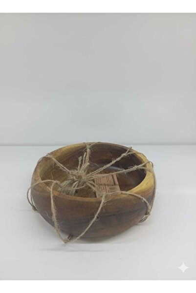 balsa group وعاء للوجبات الخفيفة ووعاء زخرفي من خشب الأكاسيا الطبيعي بأبعاد 1...