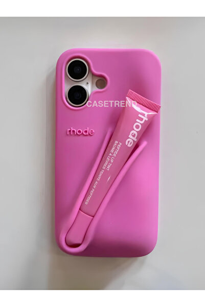 CASETREND iPhone (17) uyumlu Lip Case Ruj Bölmeli Rujlu Kılıf (Shortcake)
