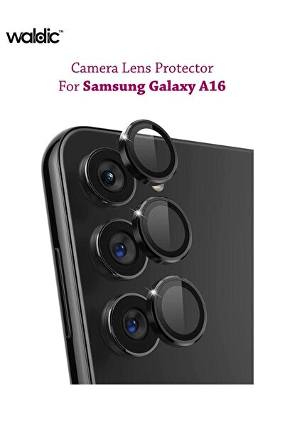 Generic واقي شاشة عدسة الكاميرا لهاتف سامسونج جالاكسي A16 - أسود