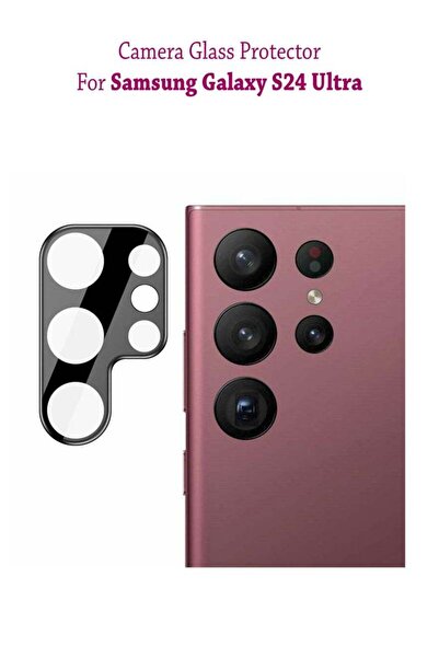 Generic واقي شاشة وعدسة كاميرا هاتف سامسونج جالاكسي إس 24 ألترا - أسود