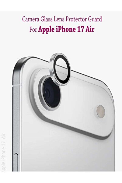 Generic Apple iPhone 17 Air For Camera Lens Screen Protector Individual Metal Lens Cover - Silver