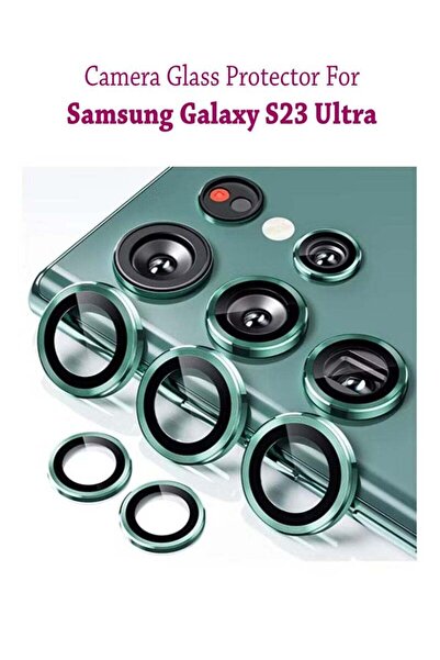 Generic واقي شاشة عدسة الكاميرا لهاتف سامسونج جالاكسي إس 23 ألترا - أخضر