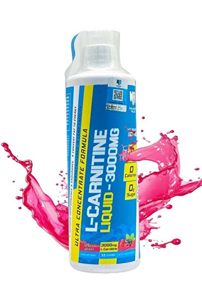 Muscle Rulz مكمل غذائي Muscle Rolls L-Carnitine 3000 ملغ - بنكهة التوت المشكل