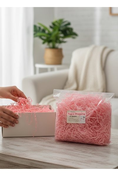 tugce shopping Pink Crinkle Paper 100 Gr Filling Material Gift Box Inner Filler Packaging Filler Natural Crinkle Paper Ornament