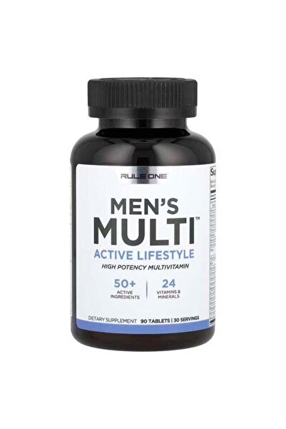 RULE ONE رول 1 بروتينز، فيتامينات متعددة للرجال، نمط حياة نشط، 90 قرصًا