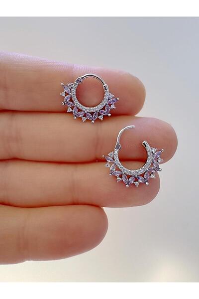 Arescollection 1 adet çelik zirkon taşlı septum daith helix lobe uyumlu piercing