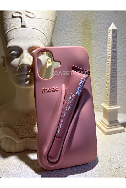 CASETREND iPhone (17) uyumlu Lip Case Ruj Bölmeli Rujlu Kılıf (Salty Tan)
