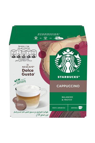 NESCAFÉ Dolce Gusto Cappuccino Coffee Capsules, 12 Capsules