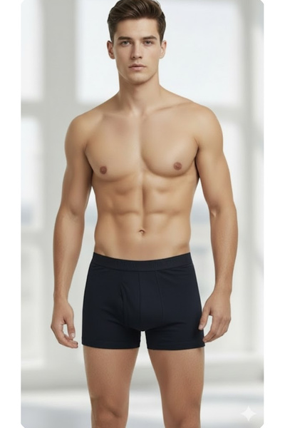 TREND DOKUNUŞ ERKEK 3'LÜ YÜKSEK BEL LİKRALI KISA BOXER