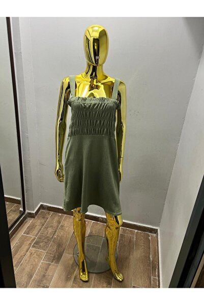 ASLAMI TEKSTIL Guipure Detailed Dress Model