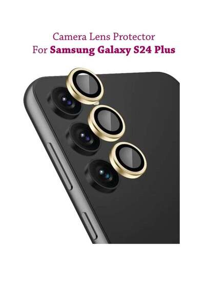 Generic Samsung Galaxy S24 Plus For Camera Lens Ring Screen Protector - Gold