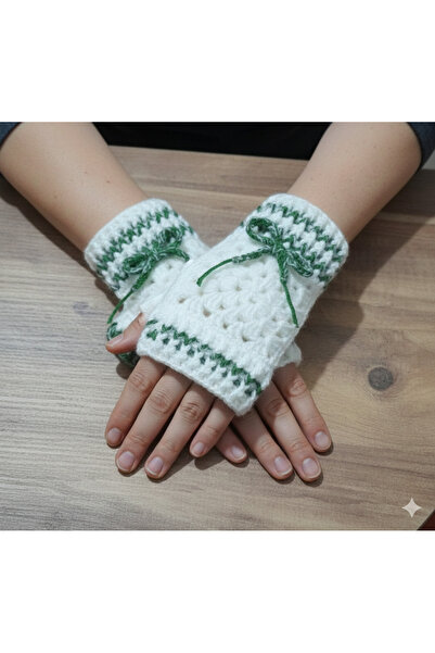 Duru Elegance El Yapımı Parmaksız Örgü Eldiven – Fiyonk Detay