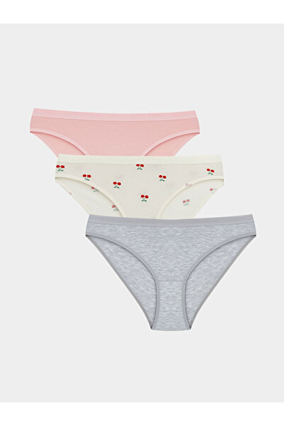 LC Waikiki Sparkling Choices Printed Bikini Briefs 3-Piece from Shining Store