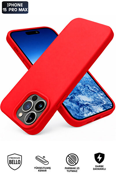 Tech&bello accessories iPhone 15 Pro Max Compatible Velvet Inside Launch Premium Silicone Erasable Case