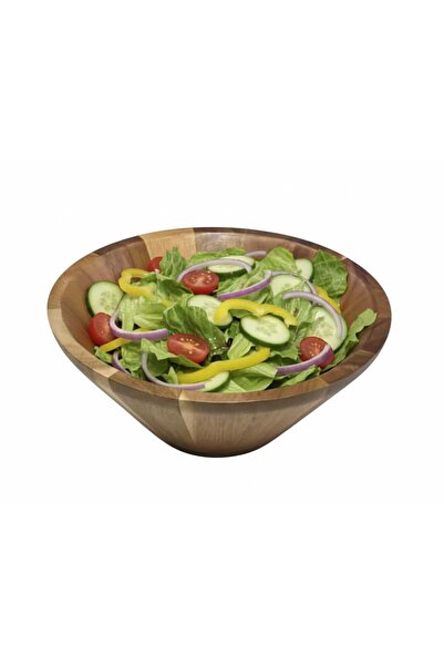 balsa group وعاء سلطة من خشب الأكاسيا الطبيعي طراز MRK من بالسا، مقاس 24 سم، ...