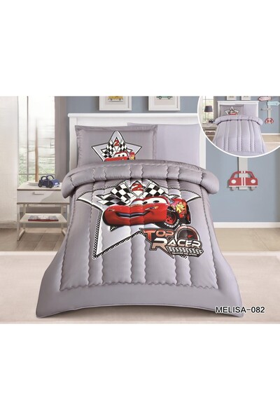 NAJMA High-quality children's patterned bedspread with full filling, made of high-quality cool microfiber fabric. Consists of 4 pieces, 170*230 cm.