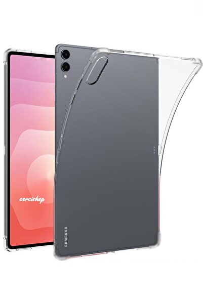 corcishop Samsung Galaxy Tab S11 Ultra SM-X930 14.6 İnç Kılıf Şeffaf Silikon Arka Tablet Koruma Kapak