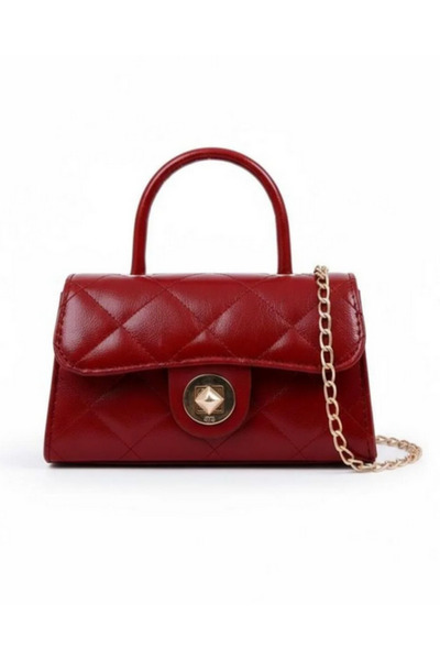 Bersia Women's Gloss Mini Chain Shoulder Bag