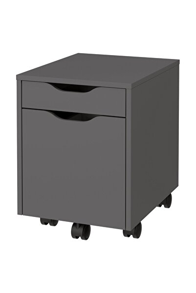 AZOZ MERCHLY Drawer unit on castors, dark grey/black, 36 x 50 cm