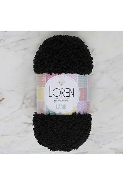 ElyxStore Lamb Fluffy Baby Wool - Black - 100g - R004
