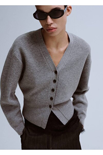 MANGO Woman V yaka triko hırka