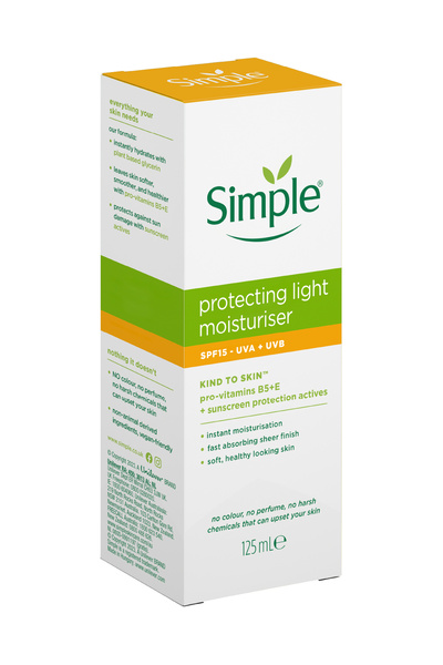 Simple Kind to Skin SPF 15 Güneş Korumalı Nemlendirici 12 Saatlik Nem 125 ML