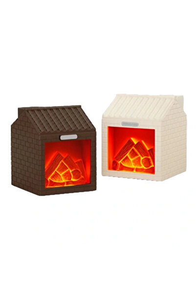 EİMA SX-E354 Dekoratif LED Şömine – Alev Efektli Nemlendirici Difüzör & Ortam...