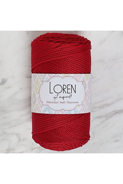 ElyxStore Soft Polyester Macrame Cord - Dark Red - 250g - Lm020