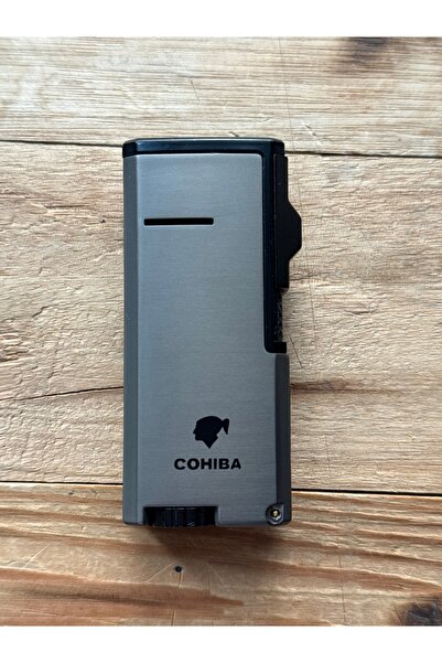COHİBA Puro Çakmağı 3 pürmüzlü Jet Bütan Çakmak Dahili Delicili Bas AÇılsın K...