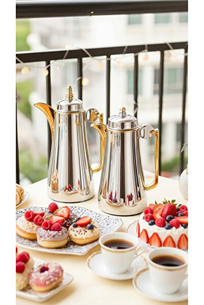 Generic Luxury Royal Design 1 Liter Tea and Coffee Thermos Set