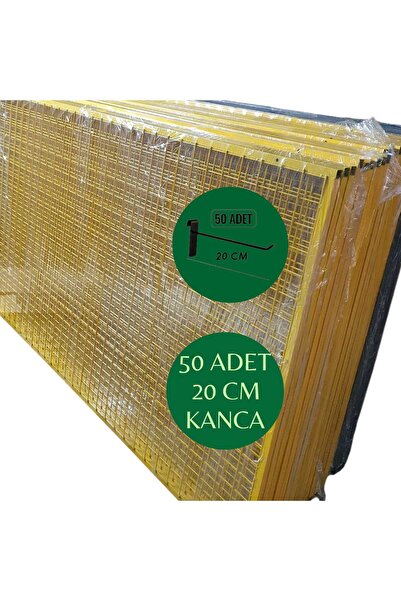 ASAFF 100x200 CM TEL PANO 5X5 SIK TELLİ DUVARA MONTE 50 ADET 20 CM KANCA DAHİ...