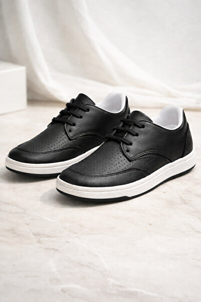 Rüyam Çocuk Giyim Siyah Erkek Çocuk Deri Klasik Okul Sünnet Düğün Ayakkabı