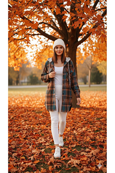 Polologin Butik Araboy Sport Loose Fit Lumberjack Shirt