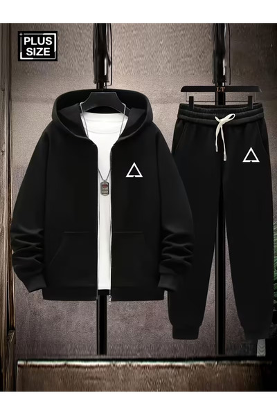 bellanova Φούτερ με φερμουάρ και στάμπα, σετ 2 τεμαχίων (άνω και κάτω μέρος)