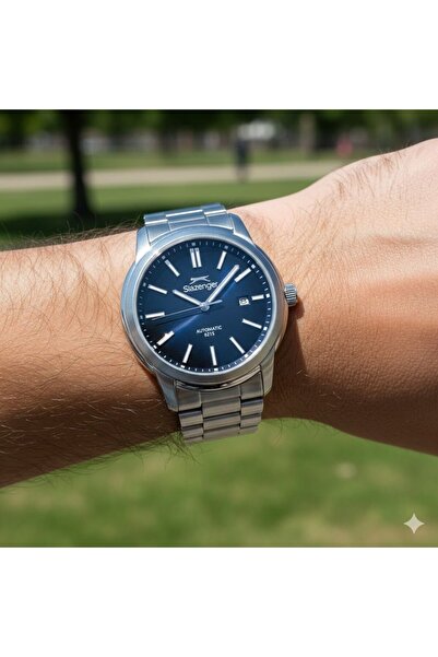 Slazenger Erkek Otomatik Japon (8215) Mekanizmalı Kol Saati | 43 mm Gümüş Ren...