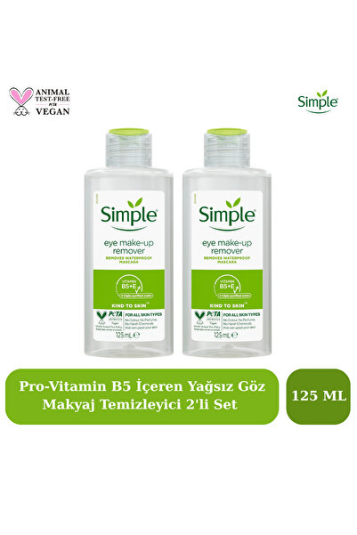 Simple Kind to Skin Suya Dayanıklı Maskarayı Çıkaran Yağsız Makyaj Temizleyic...