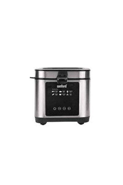 Sanford مقلاة كهربائية عميقة بقدرة 1200 واط وسعة 2.5 لتر مزودة بشاشة لمس LED ومؤقت