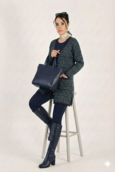 onno style women Classic Knitwear Colorful Buttoned Jacket