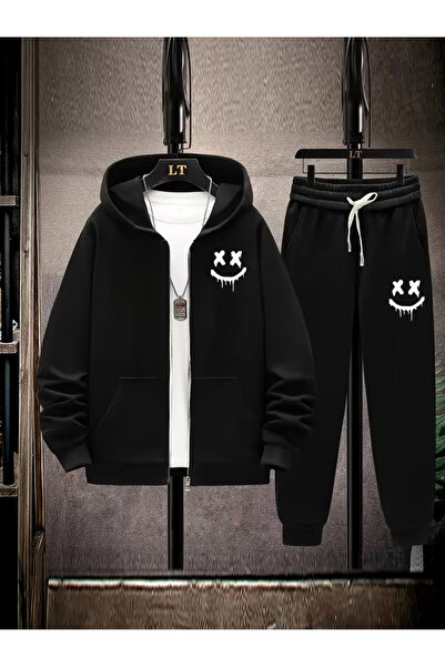 bellanova Φούτερ με φερμουάρ και στάμπα, σετ 2 τεμαχίων (άνω και κάτω μέρος)