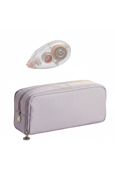 Generic مجموعة أدوات مدرسية فاخرة للأطفال - 3 حقائب أقلام رصاص بسحاب، شريط لاصق مزدوج الجوانب قابل للطي، وحافظة ورق.