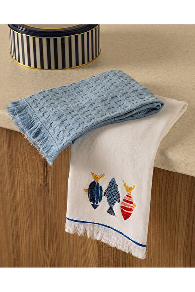 Madame Coco Poisson 2-Piece Kitchen Towel Set