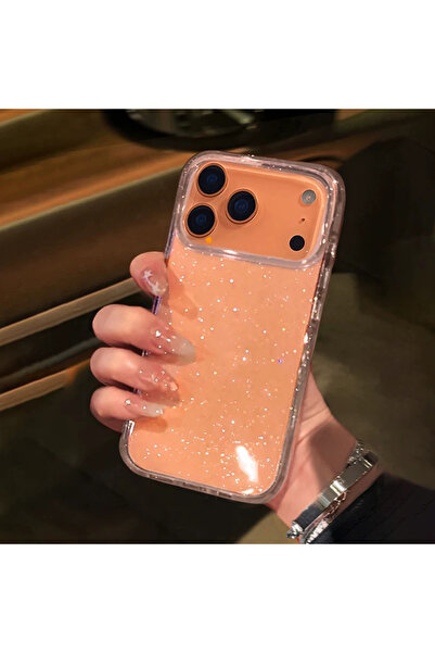 EDELFU آيفون 17 برو ماكس - غطاء شفاف من الميكا اللامع غير قابل للتلطيخ (مع فت...