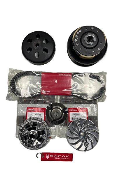 ŞAFAK MOTOSİKLET HONDA PCX 125 ÖN ARKA VARYATÖR KAYIŞ SET ORJİNAL 2018-2020 M...