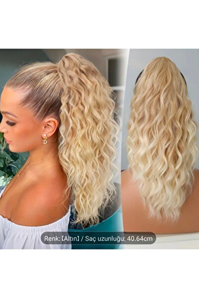 Handmade Dalgalı At kuyruğu saç uzantısı,Klipsli At kuyruğu uzatma peruk saç ...