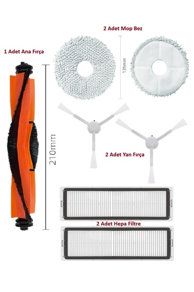 srfn ticaret S20 Plus (S20+) Compatible Spare Parts Set - 7 Pieces