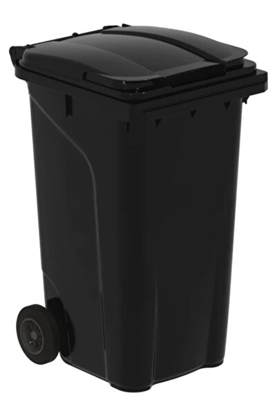 metalocasnice Garbage dumpster, euro bin, with lid, polyethylene, black, 240 liters, 107x58x74cm