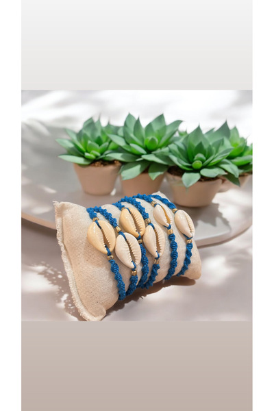 Store 2 قطعة من أساور الصدف البحرية القابلة للتعديل