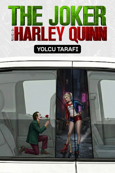 Stikacar JOKER & HARLEY QUINN Sticker Seti