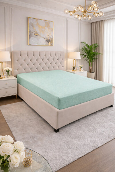 LaraLisa Double Elastic Combed Cotton Bed Sheet